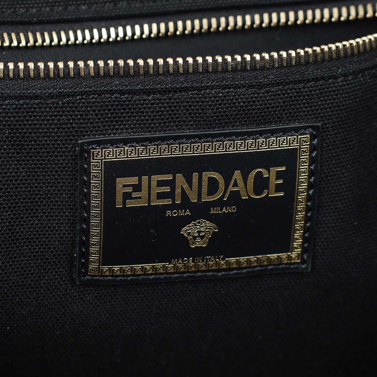 Fendi Bicolor x Versace "Fendace" La Medusa Shopping Tote Bag