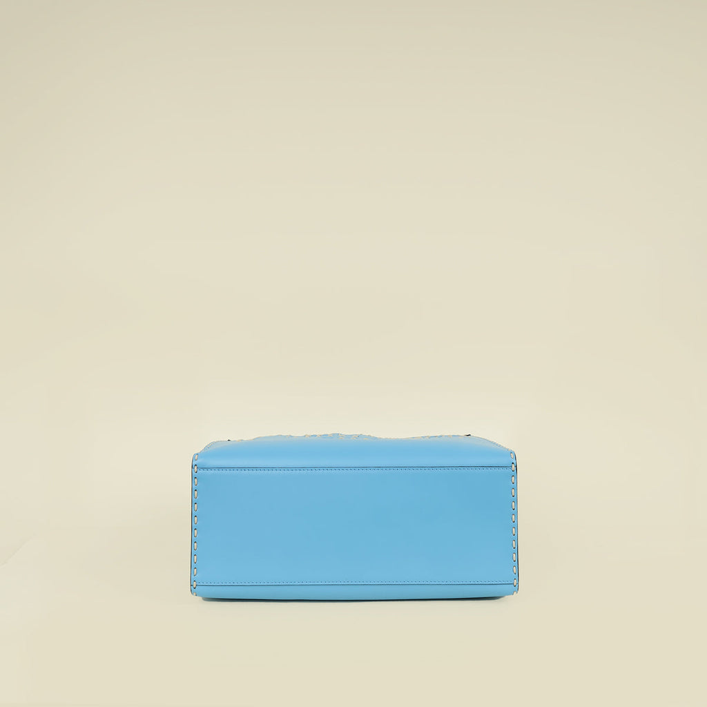 Fendi Blue Sunshine Medium Shopping Tote Bag