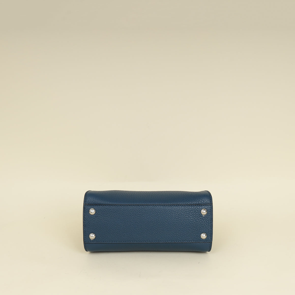 Fendi Dark Teal Selleria Mini  Peekaboo Bag