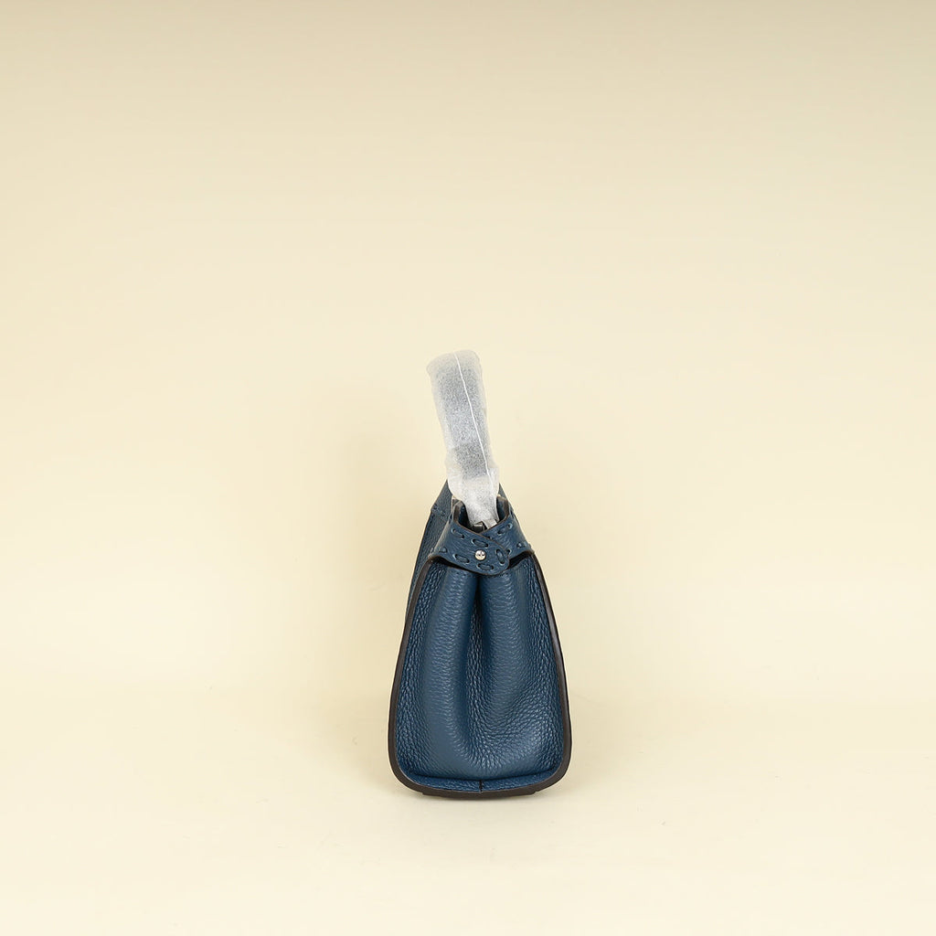 Fendi Dark Teal Selleria Mini  Peekaboo Bag