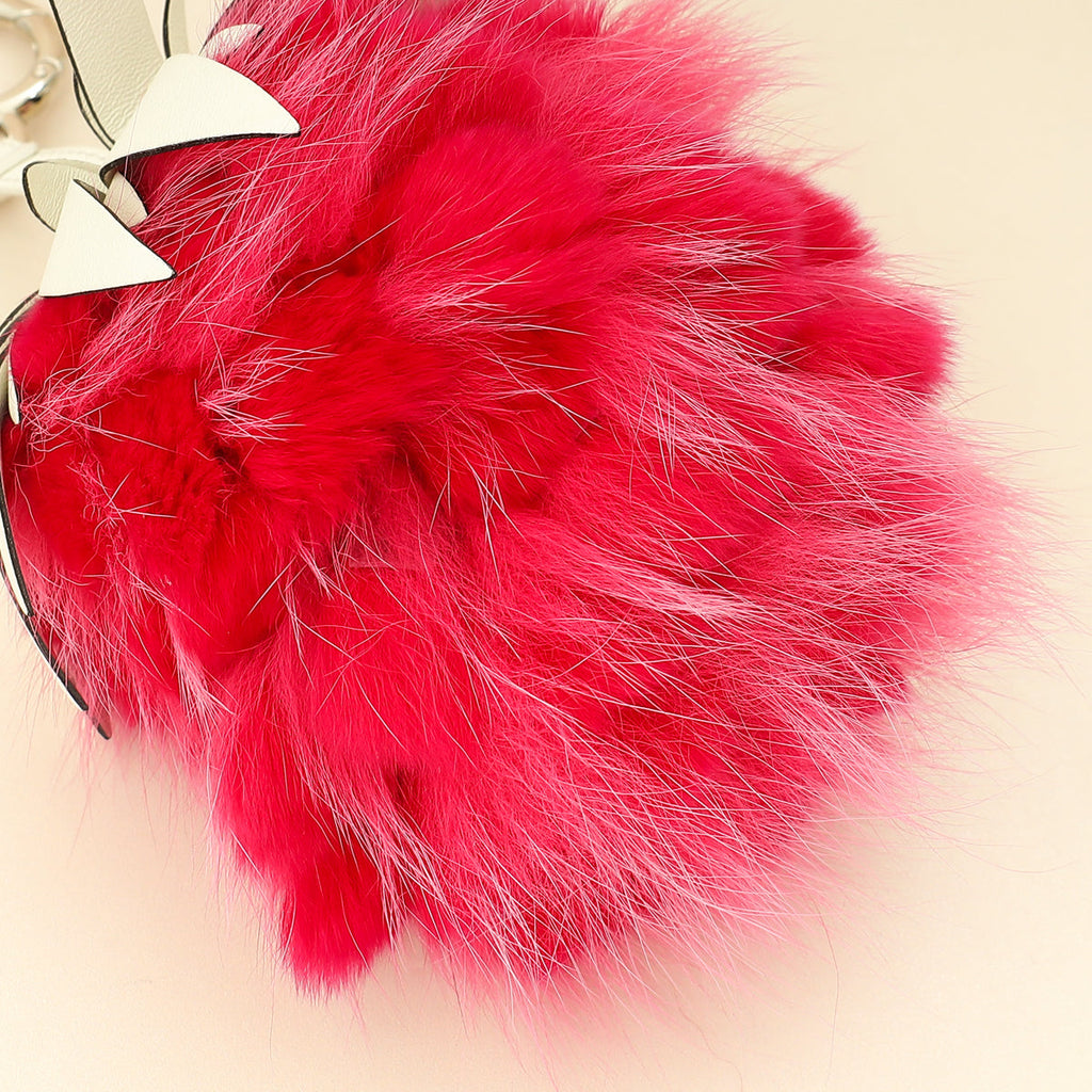 Fendi Bicolor Fruits Pineapple Fox Bag Charm