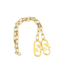 Fendi Gold FF Chain Links Shoulder Strap