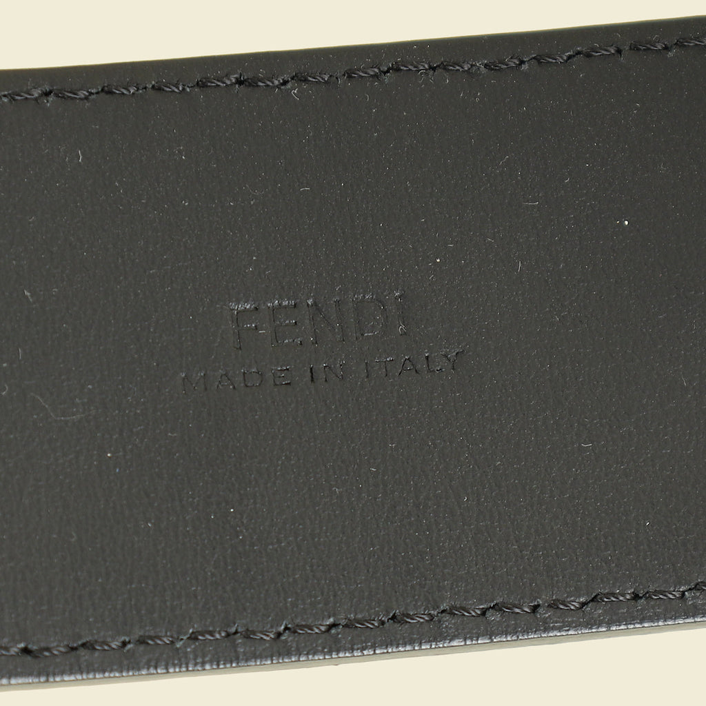 Fendi Tobacco FF Zucca 1974 Embossed Belt 36