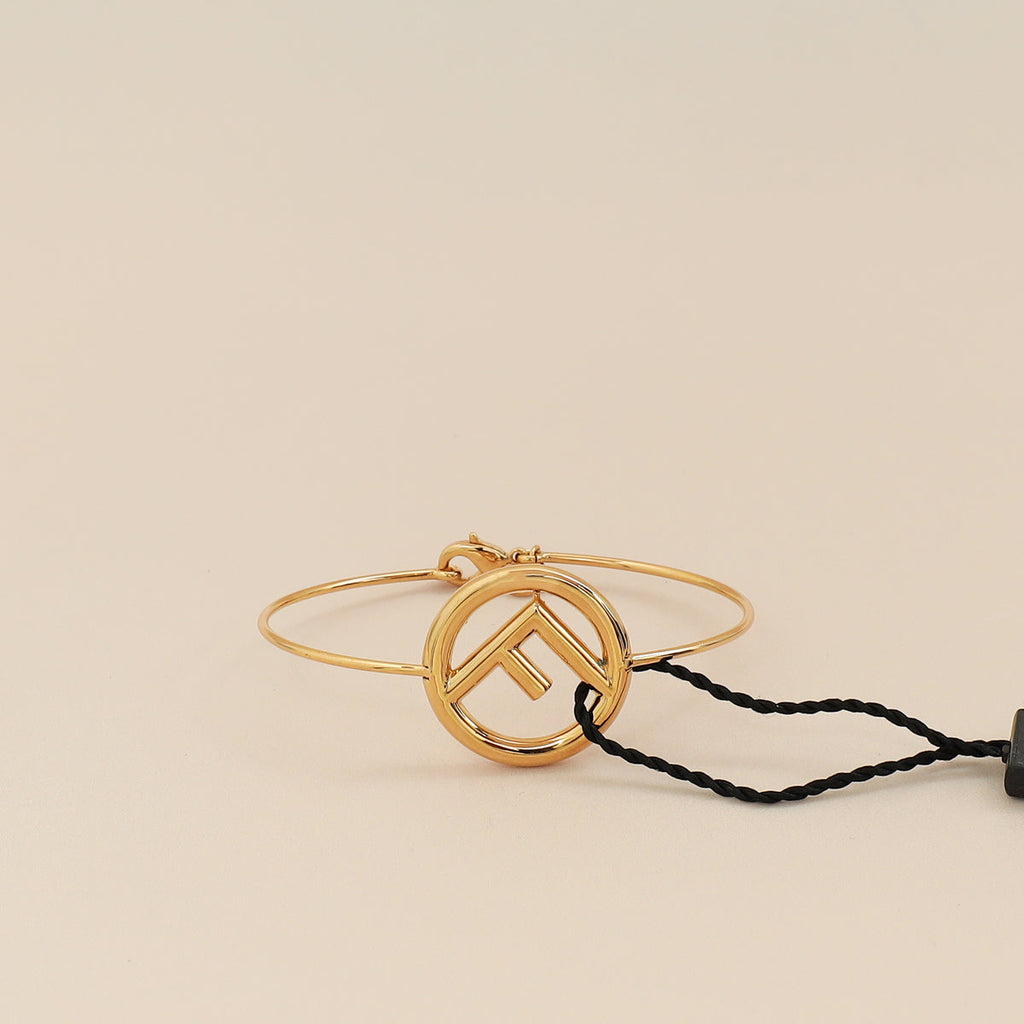 Fendi Gol F Is Logo Narrow Small Bangle