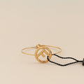 Fendi Gol F Is Logo Narrow Small Bangle