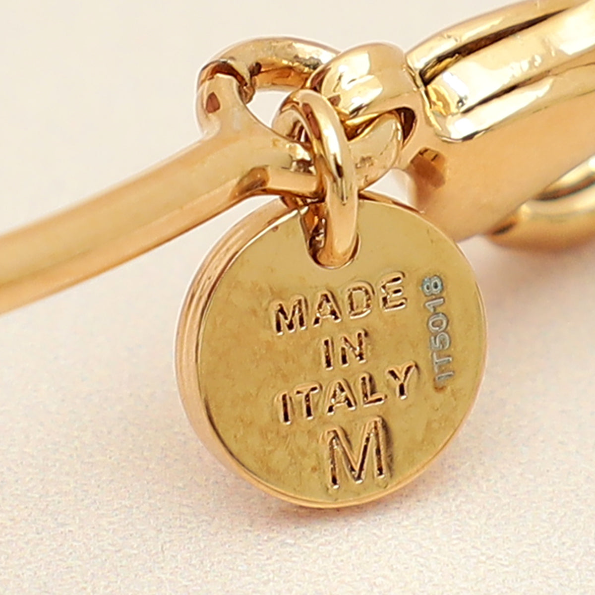 Fendi Gol F Is Logo Narrow Small Bangle
