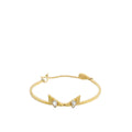 Fendi Gold Finish Monster Eye Crystal Wonders Bracelet