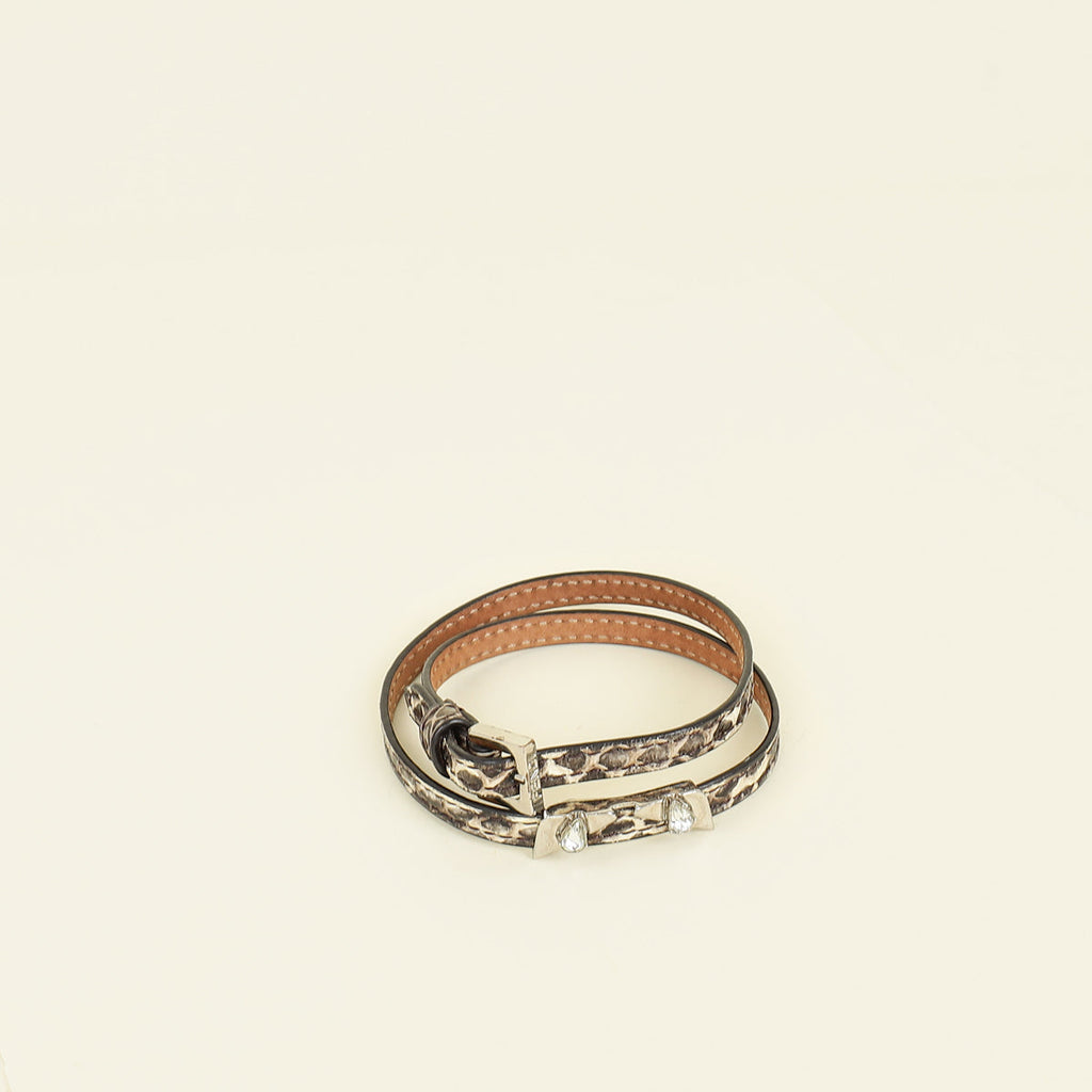 Fendi Bicolor Monster Double Wrap Bracelet