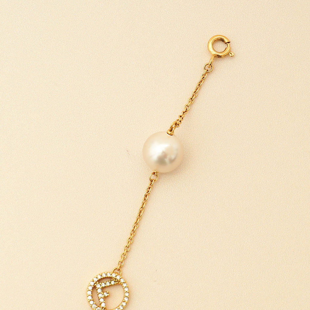 Fendi F is Fendi Crystal Pearl Bracelet
