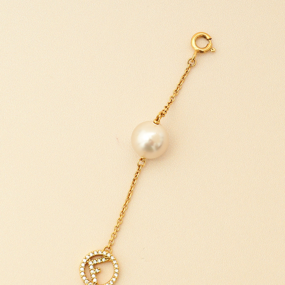 Fendi F is Fendi Crystal Pearl Bracelet