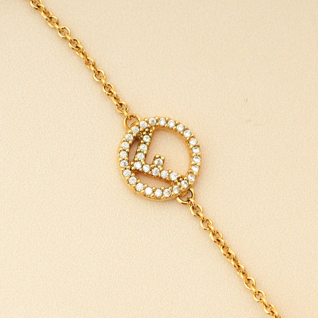 Fendi F is Fendi Crystal Pearl Bracelet