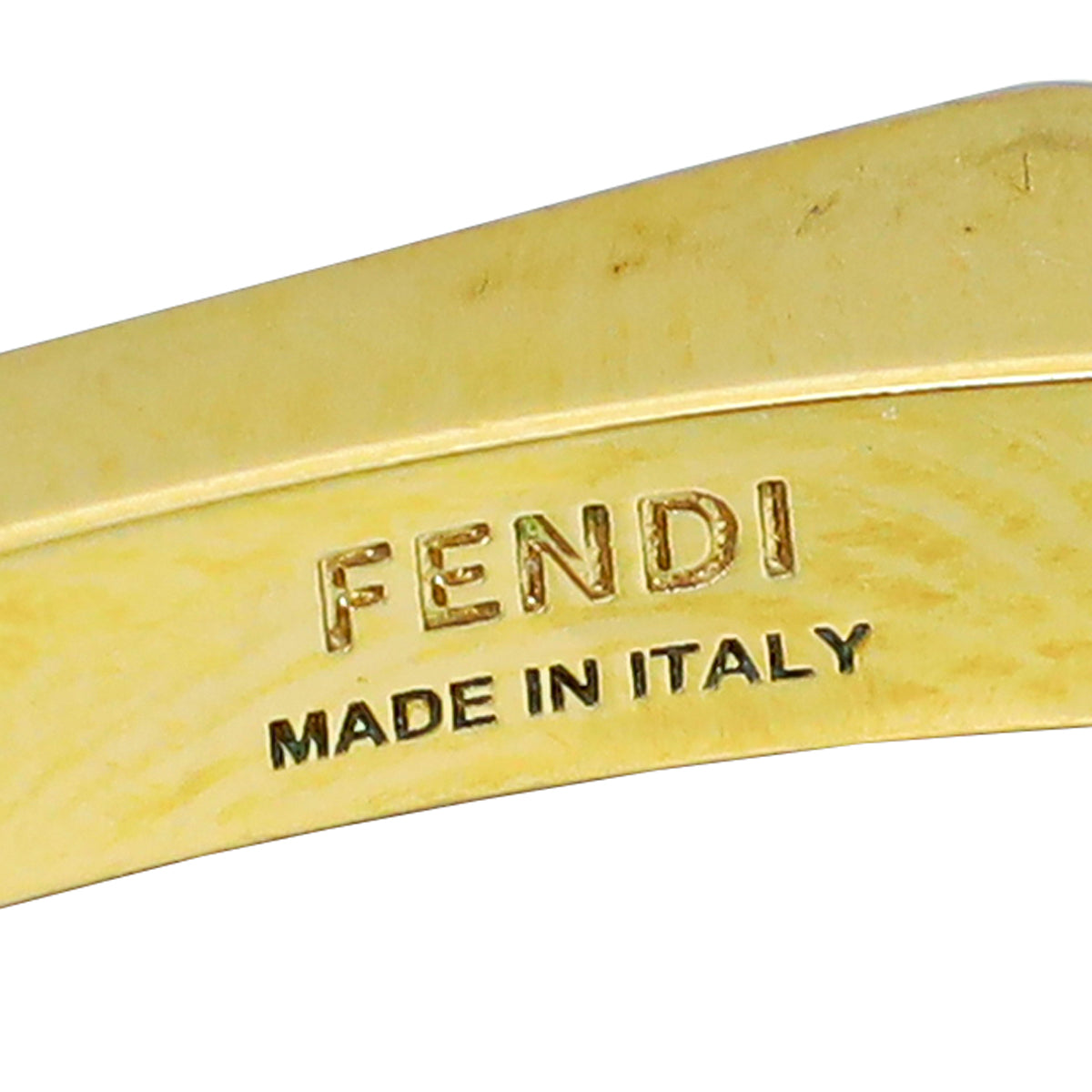 Fendi Tricolor Baguette Open Small Cuff Bracelet