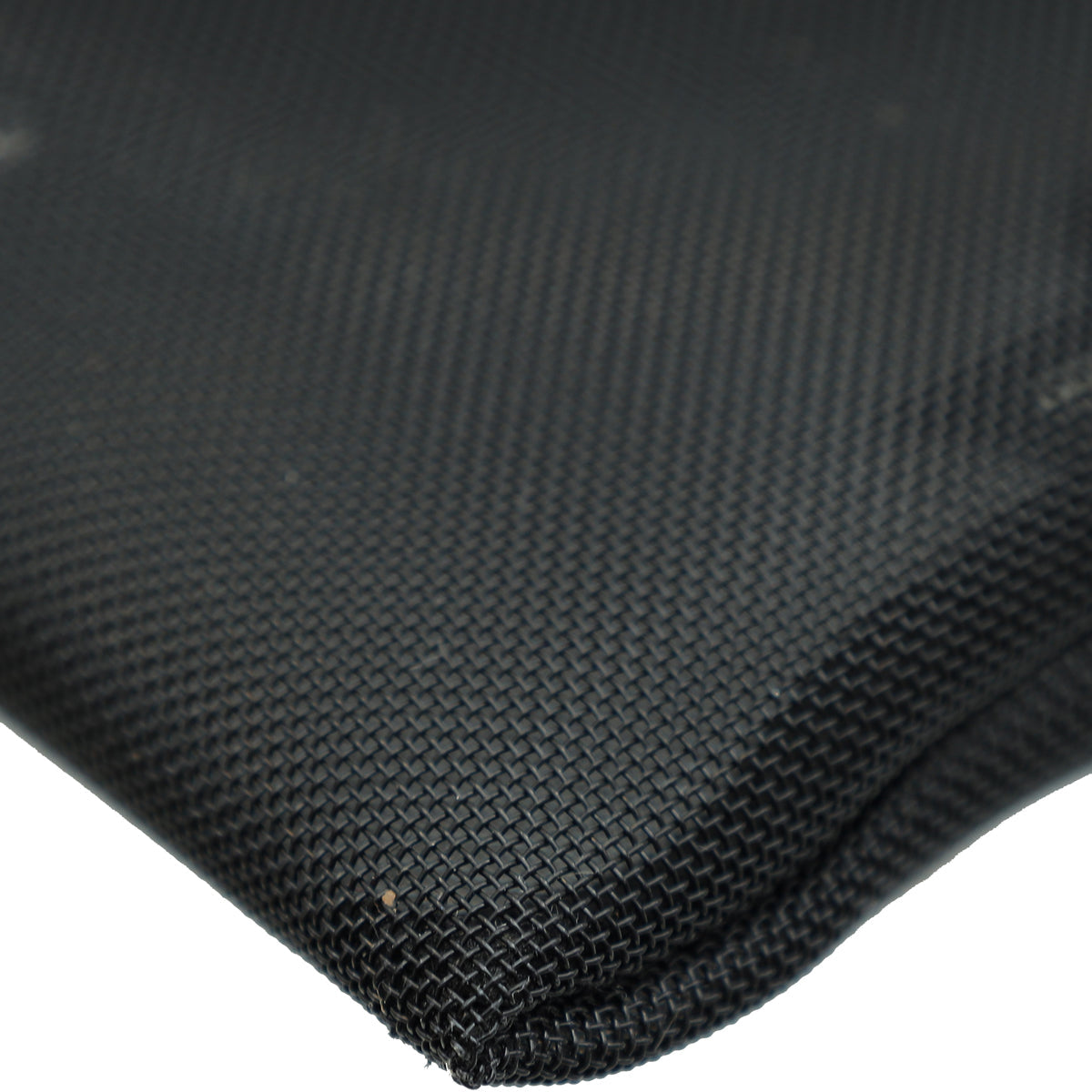 Fendi Black Logo Mesh Wristlet Pouch