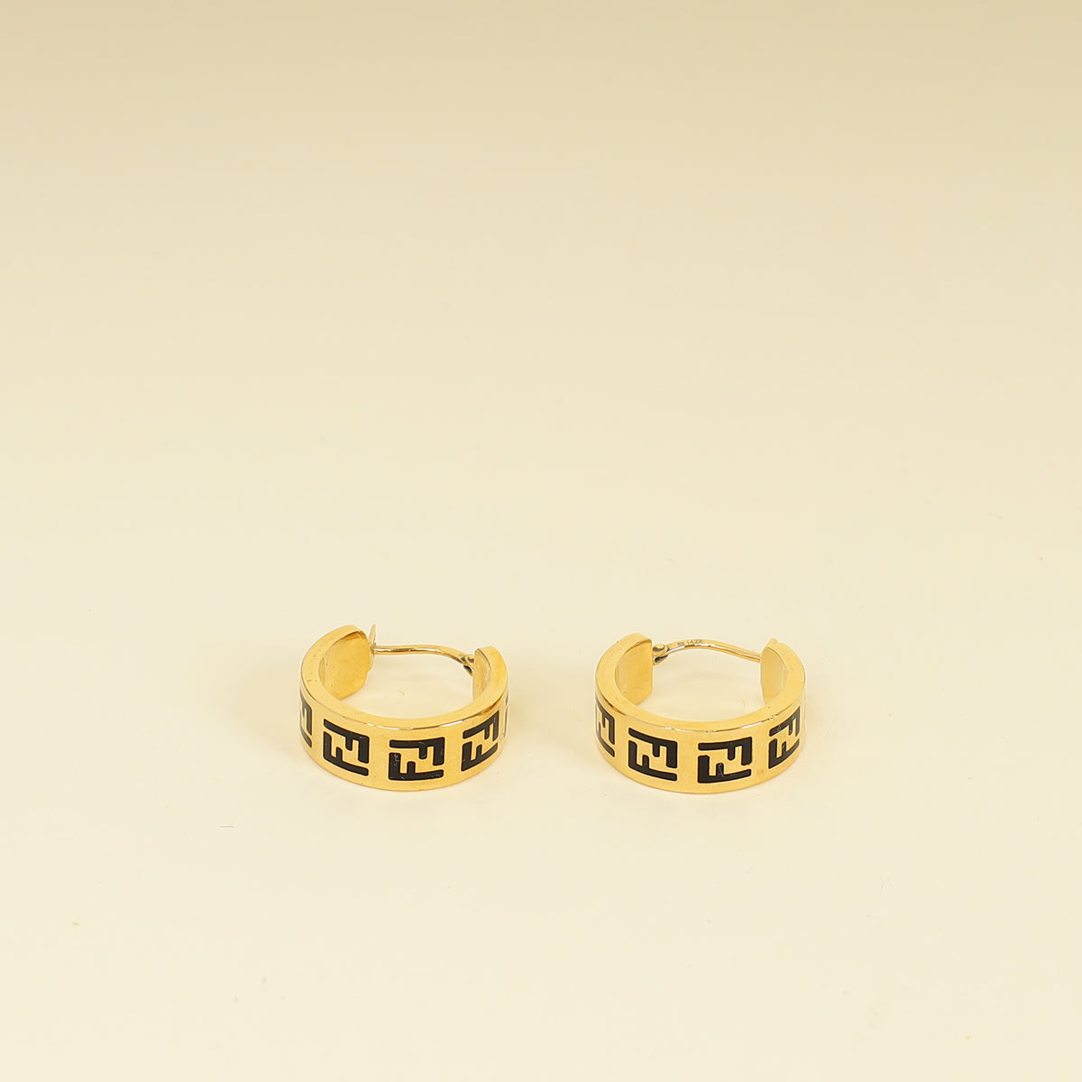 Fendi Black FF Forever Fendi Earrings
