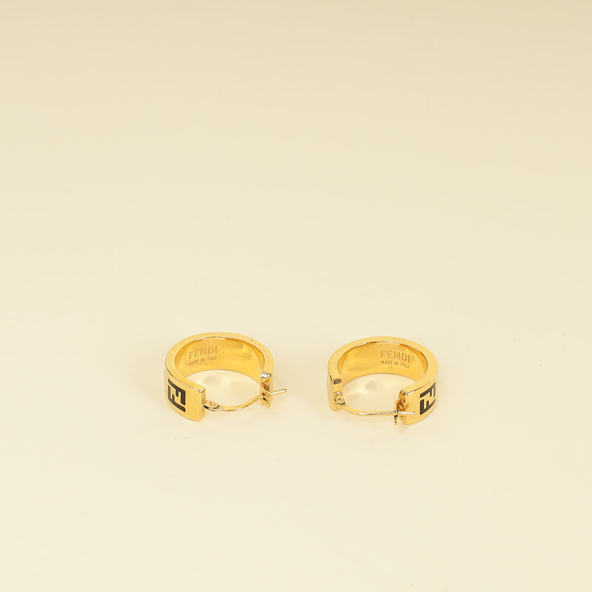 Fendi Black FF Forever Fendi Earrings