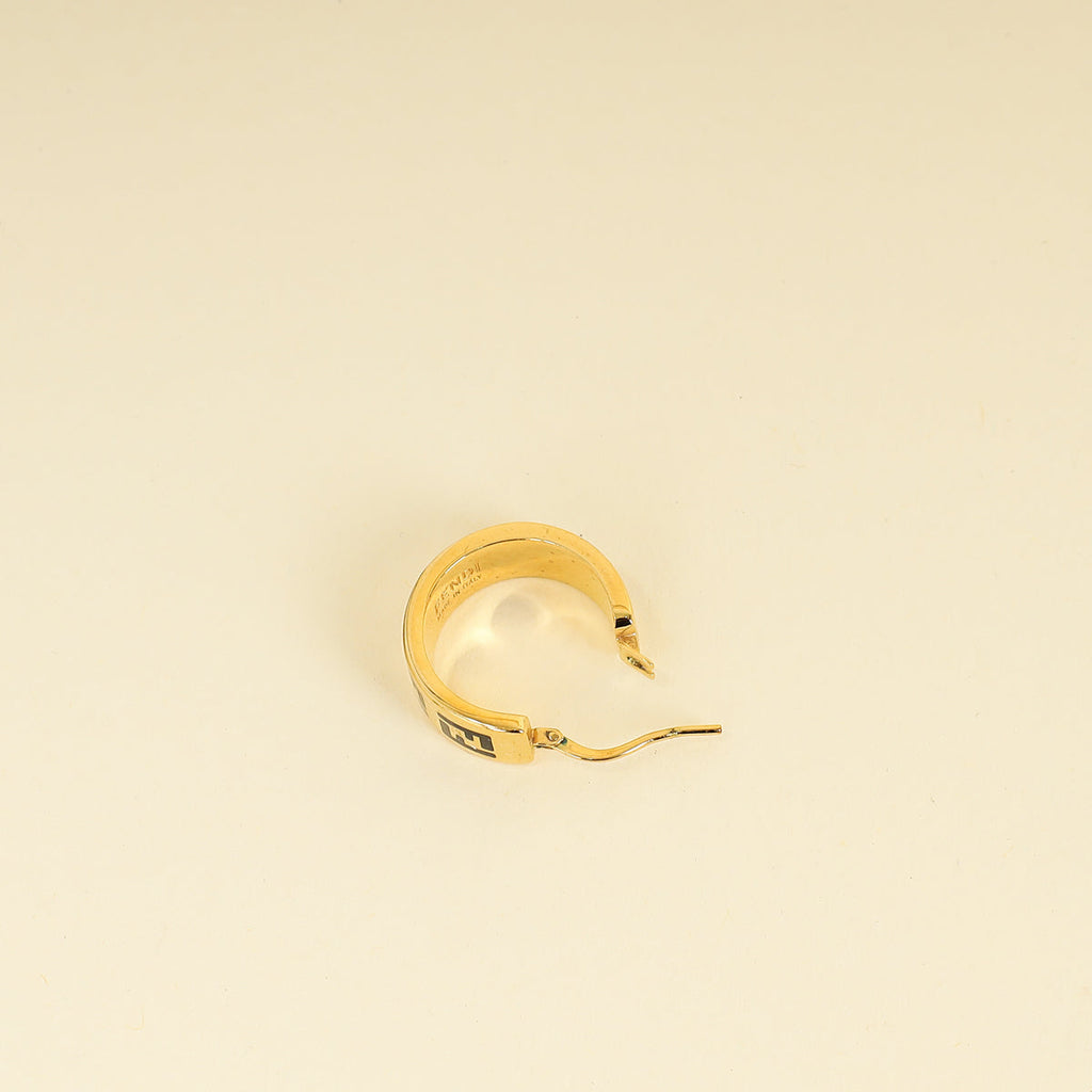 Fendi Black FF Forever Fendi Earrings