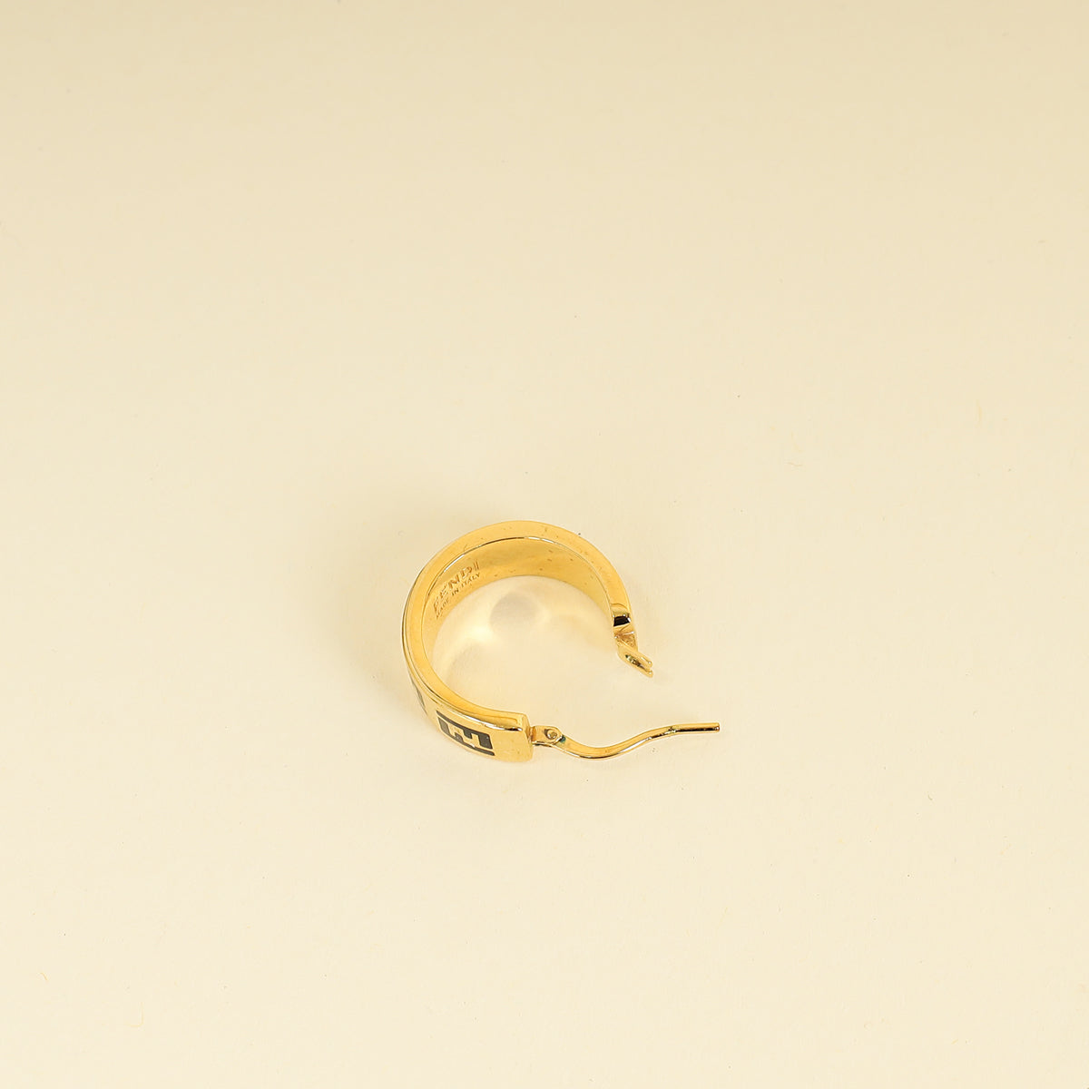 Fendi Black FF Forever Fendi Earrings
