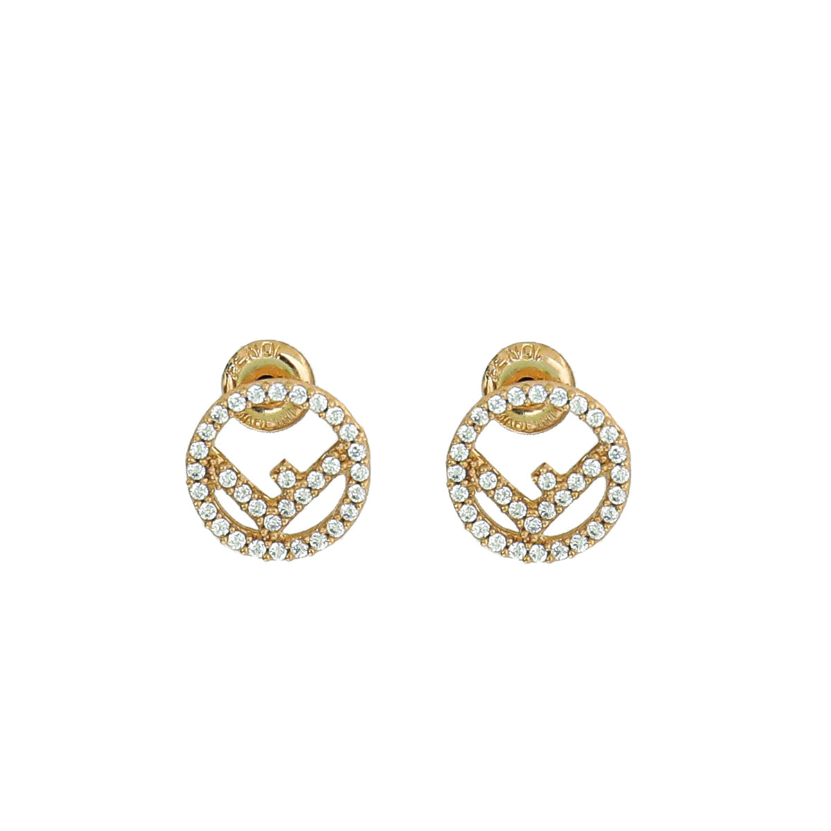 Fendi Gold F Is Stud Earrings