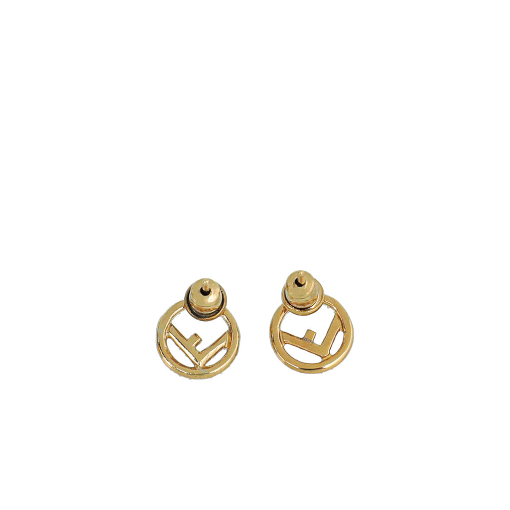 Fendi Gold F Is Stud Earrings
