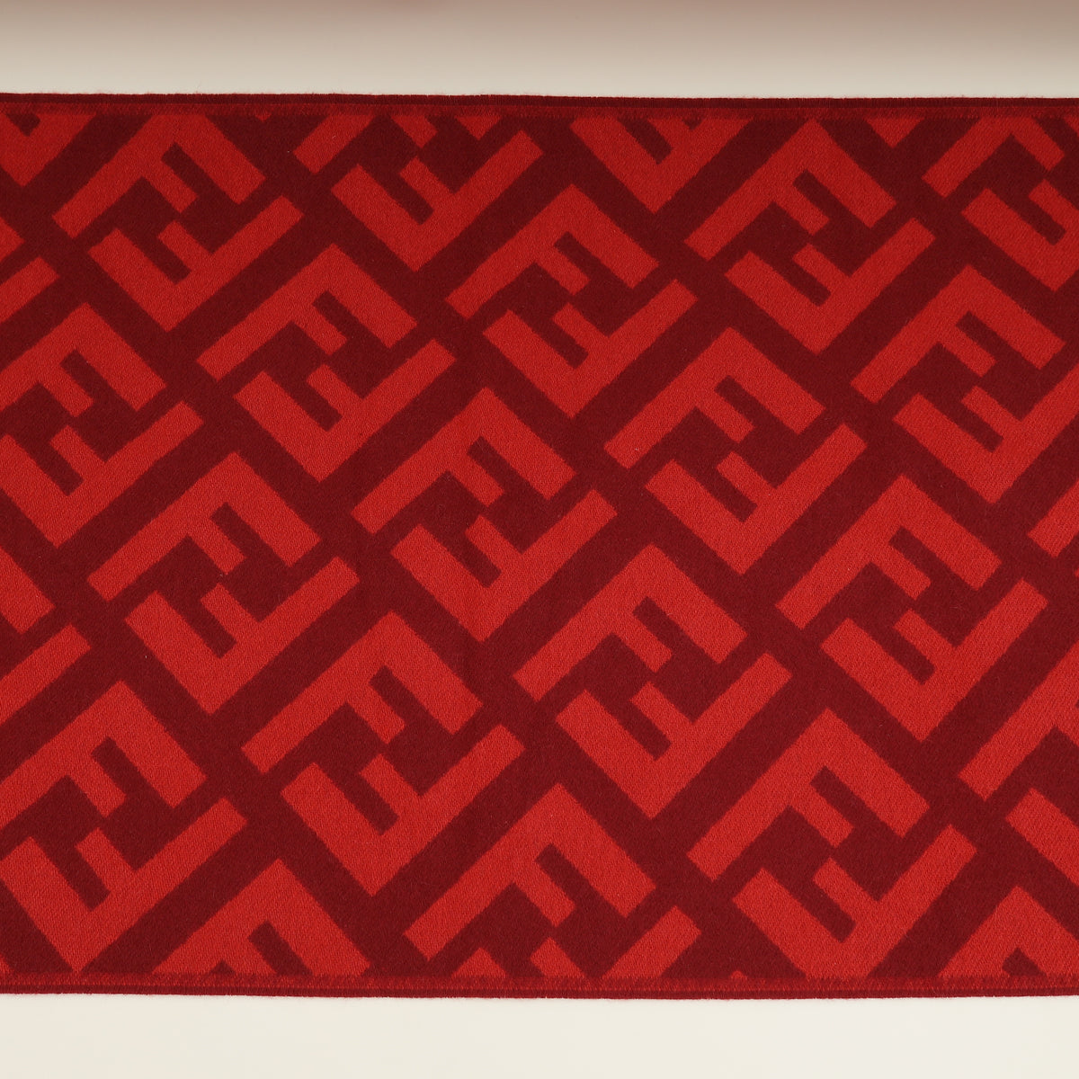 Fendi Red FF Cashmere Scarf