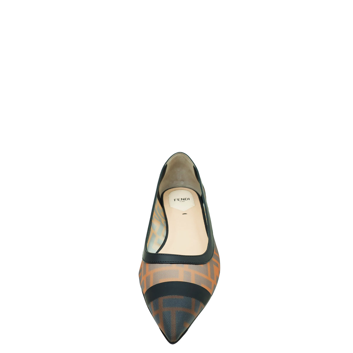 Fendi Bicolor Mesh Colibri Flats 39