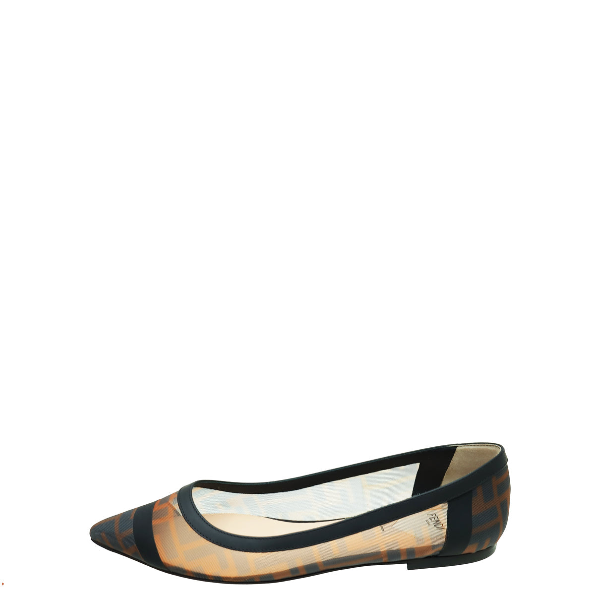 Fendi Bicolor Mesh Colibri Flats 39