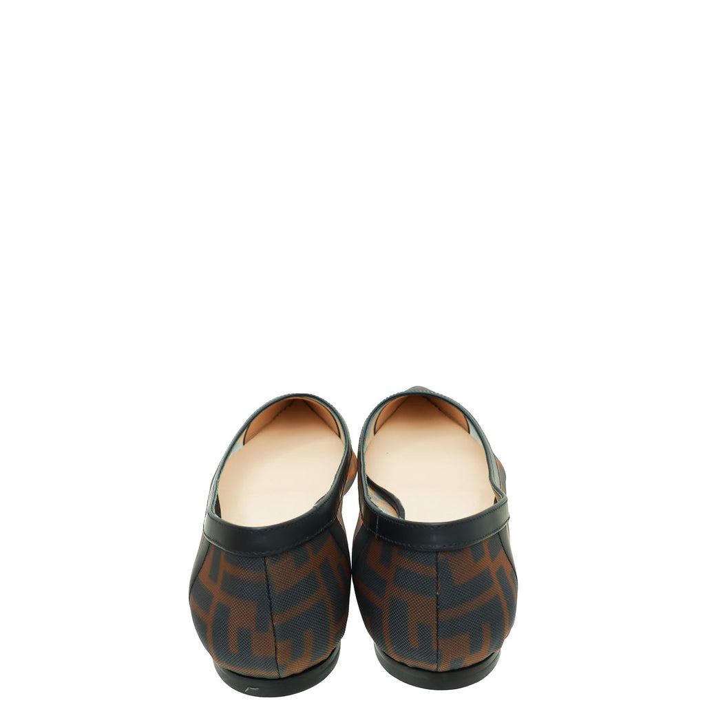 Fendi Bicolor Mesh Colibri Flats 39