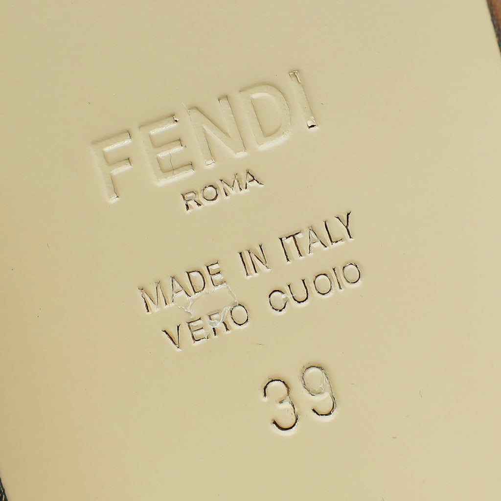 Fendi Bicolor Mesh Colibri Flats 39