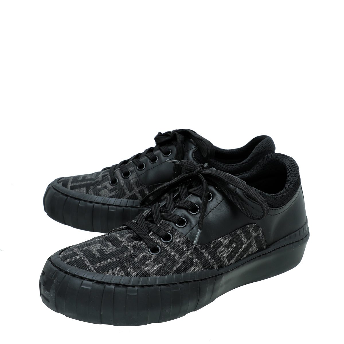 Fendi Black Zucca Force Sneaker 7