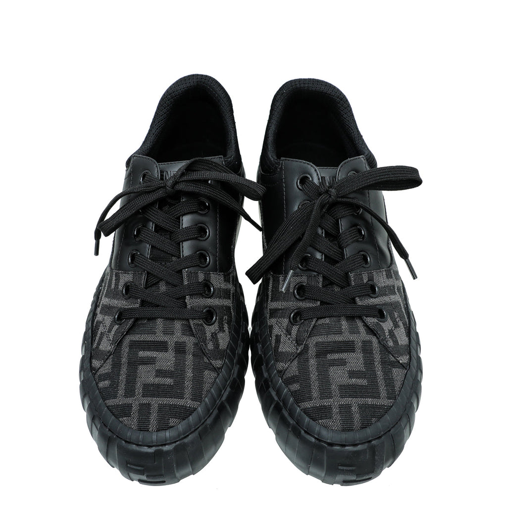 Fendi Black Zucca Force Sneaker 7