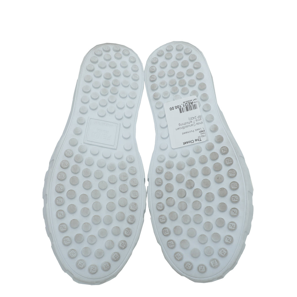Fendi Bicolor Force Low Top Sneakers 7