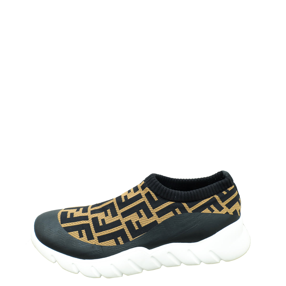 Fendi Tricolor Zucca Tech Fabric Sock Sneakers 7