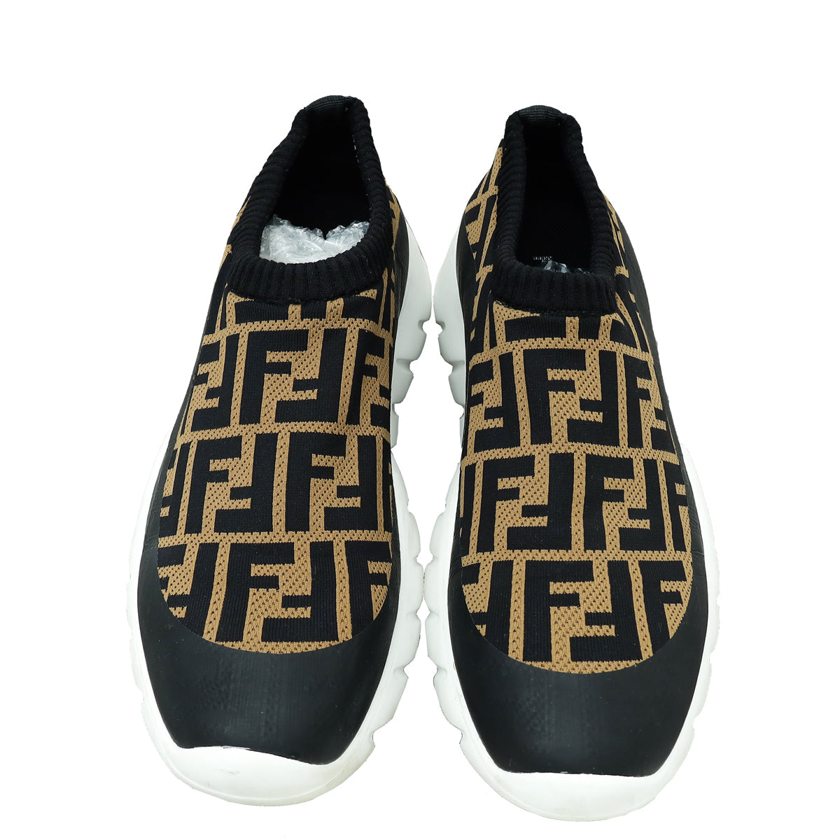 Fendi Tricolor Zucca Tech Fabric Sock Sneakers 7