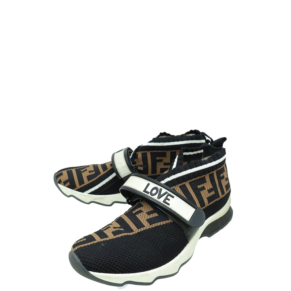 Fendi Tricolor Love Rockoko Sneakers 37