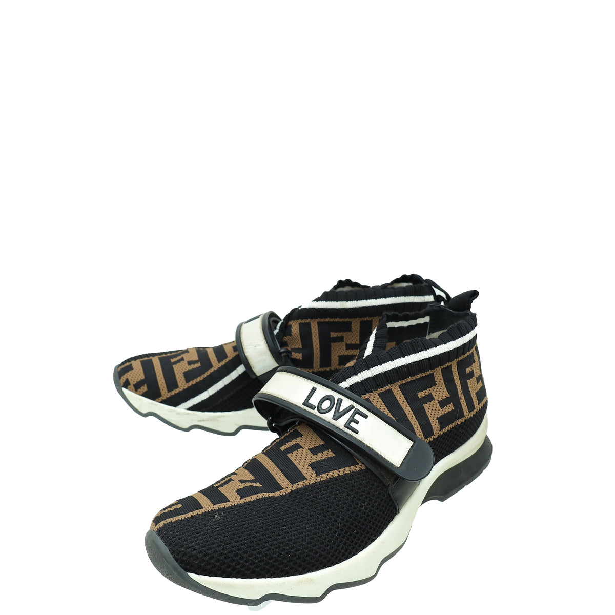 Fendi Tricolor Love Rockoko Sneakers 37