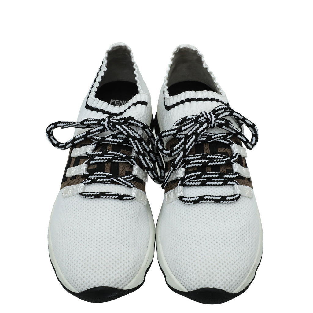 Fendi Bicolor FF Mesh Knit Sneaker 37