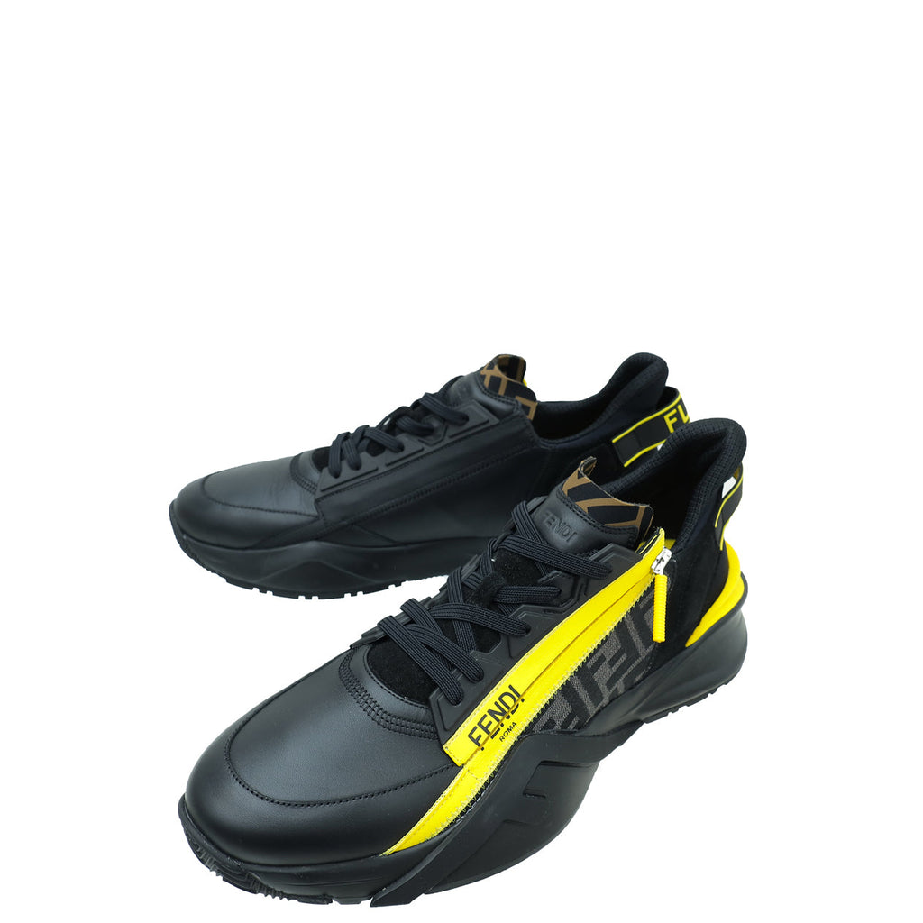 Fendi Bicolor Mesh Suede Flow Sneaker 12