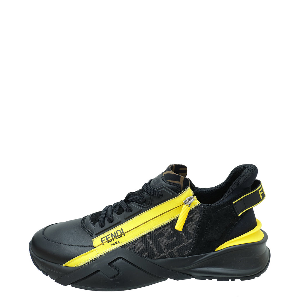 Fendi Bicolor Mesh Suede Flow Sneaker 12