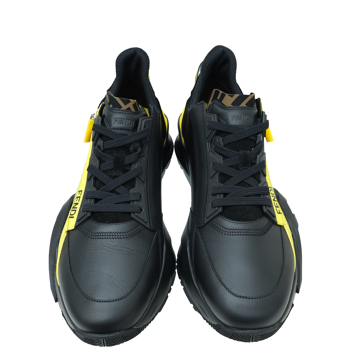 Fendi Bicolor Mesh Suede Flow Sneaker 12