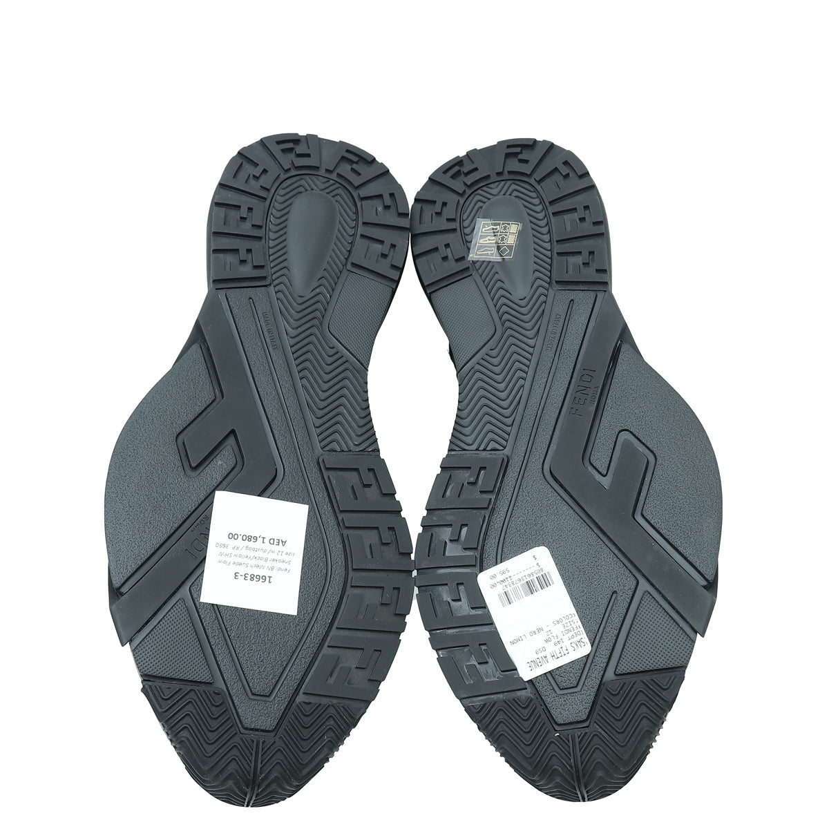 Fendi Bicolor Mesh Suede Flow Sneaker 12