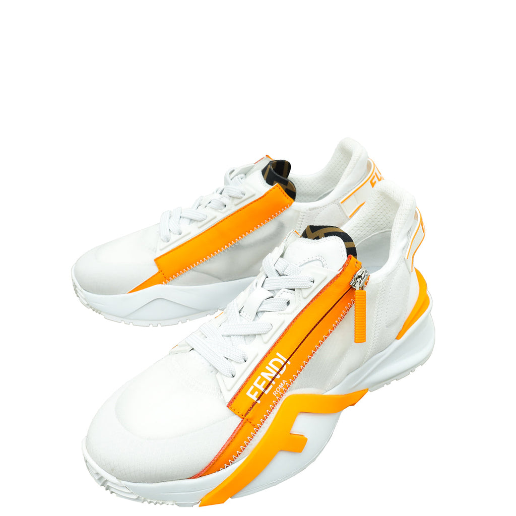 Fendi Bicolor Mesh Suede Flow Sneaker 36.5