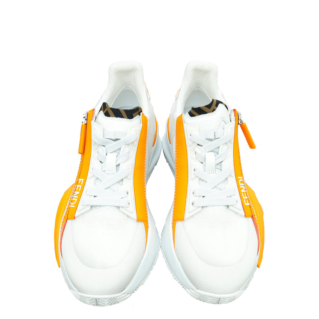 Fendi Bicolor Mesh Suede Flow Sneaker 36.5