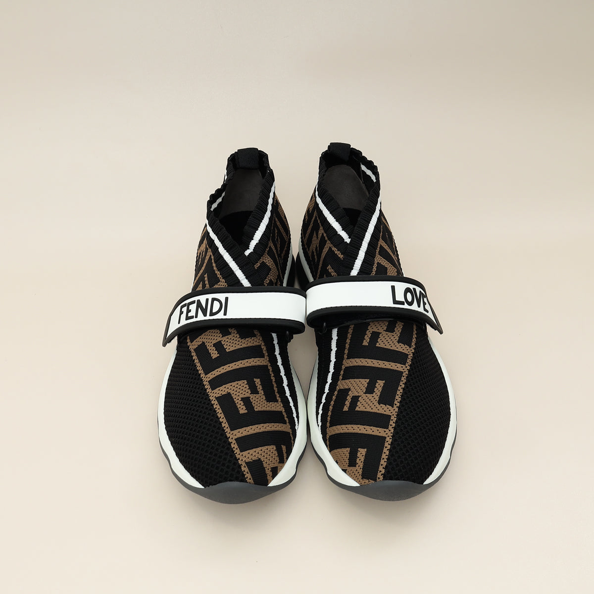 Fendi Tricolor Love Rockoko Sneakers 37