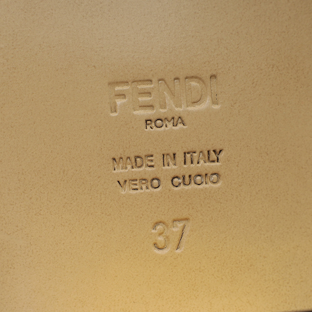 Fendi Black Nappa Baguette 60mm Slide Sandals 37