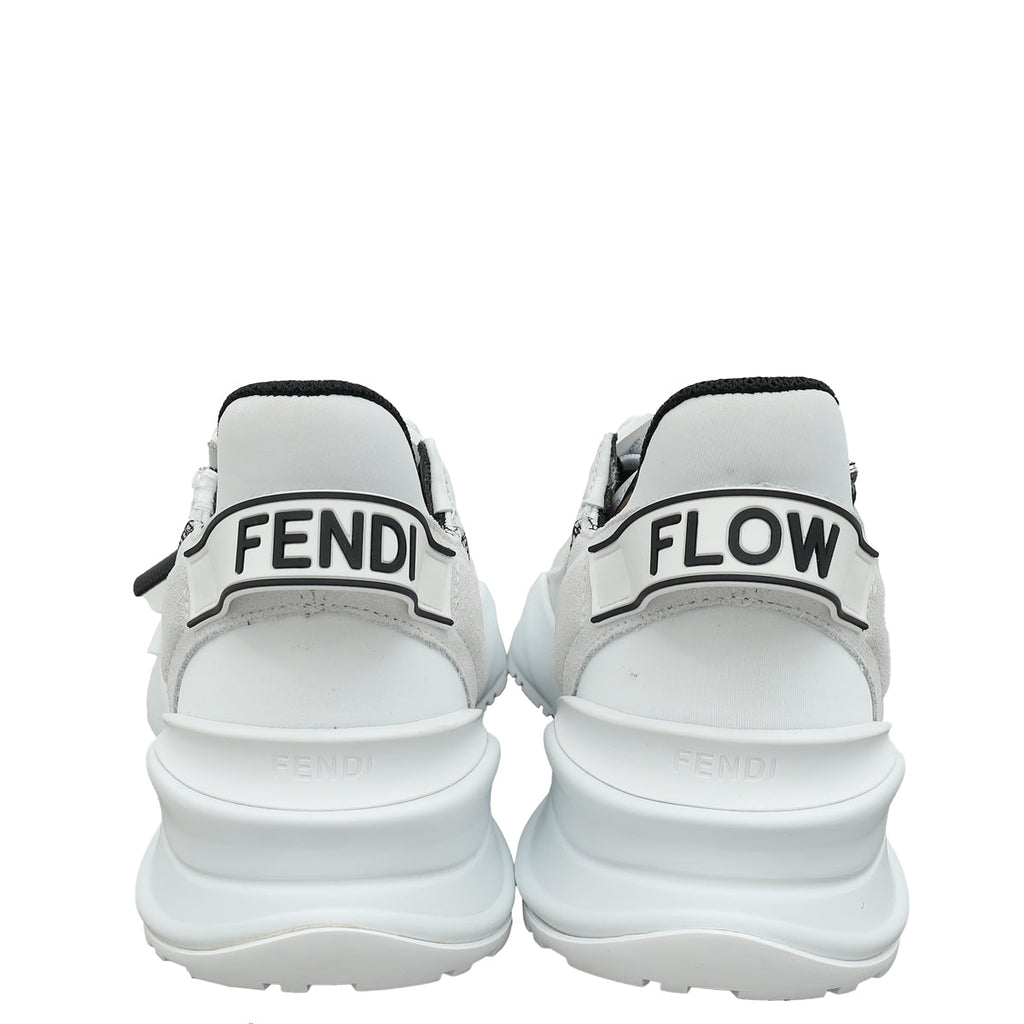 Fendi White Flow Sneakers 39