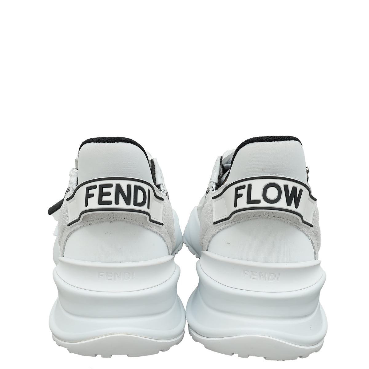 Fendi White Flow Sneakers 39