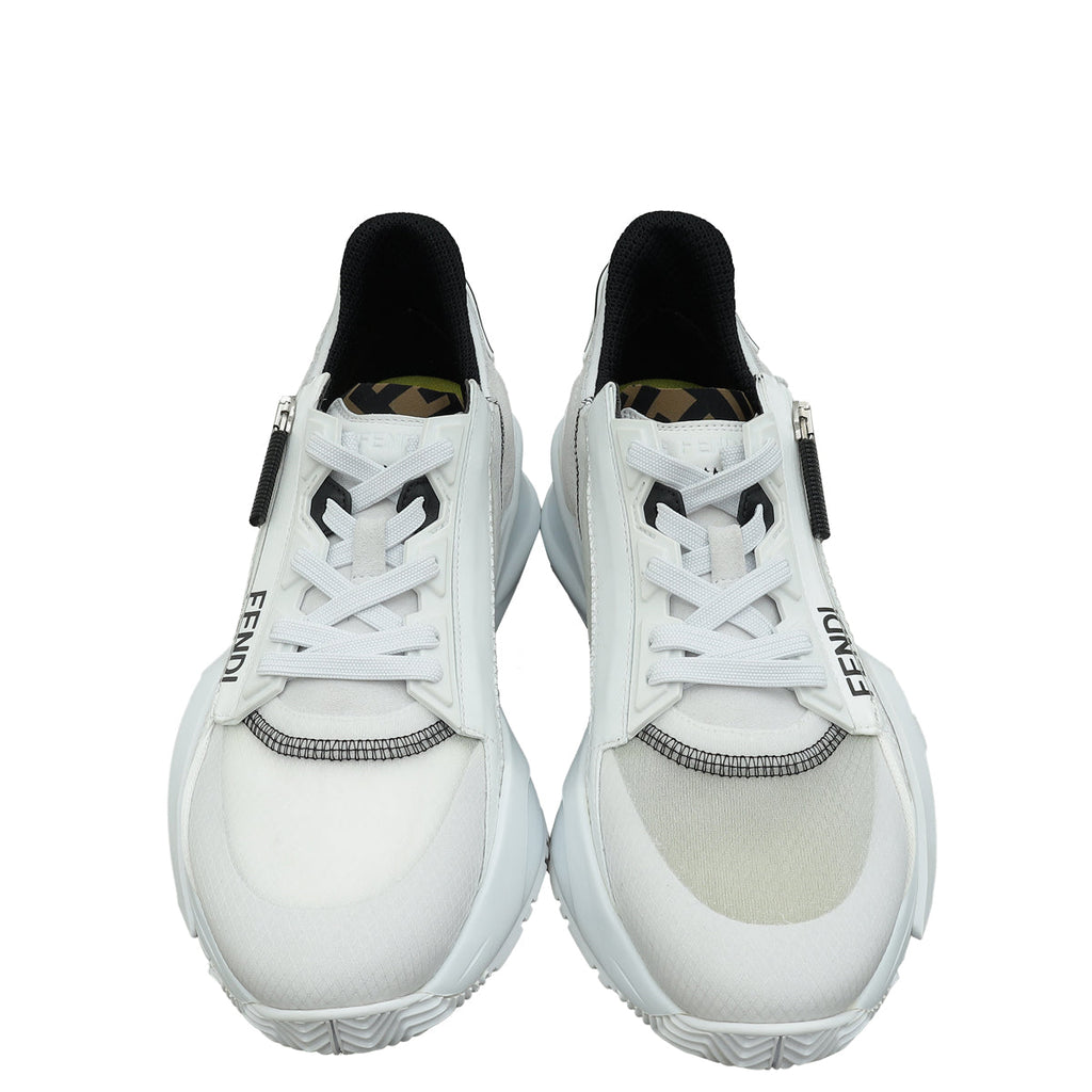 Fendi White Flow Sneakers 39