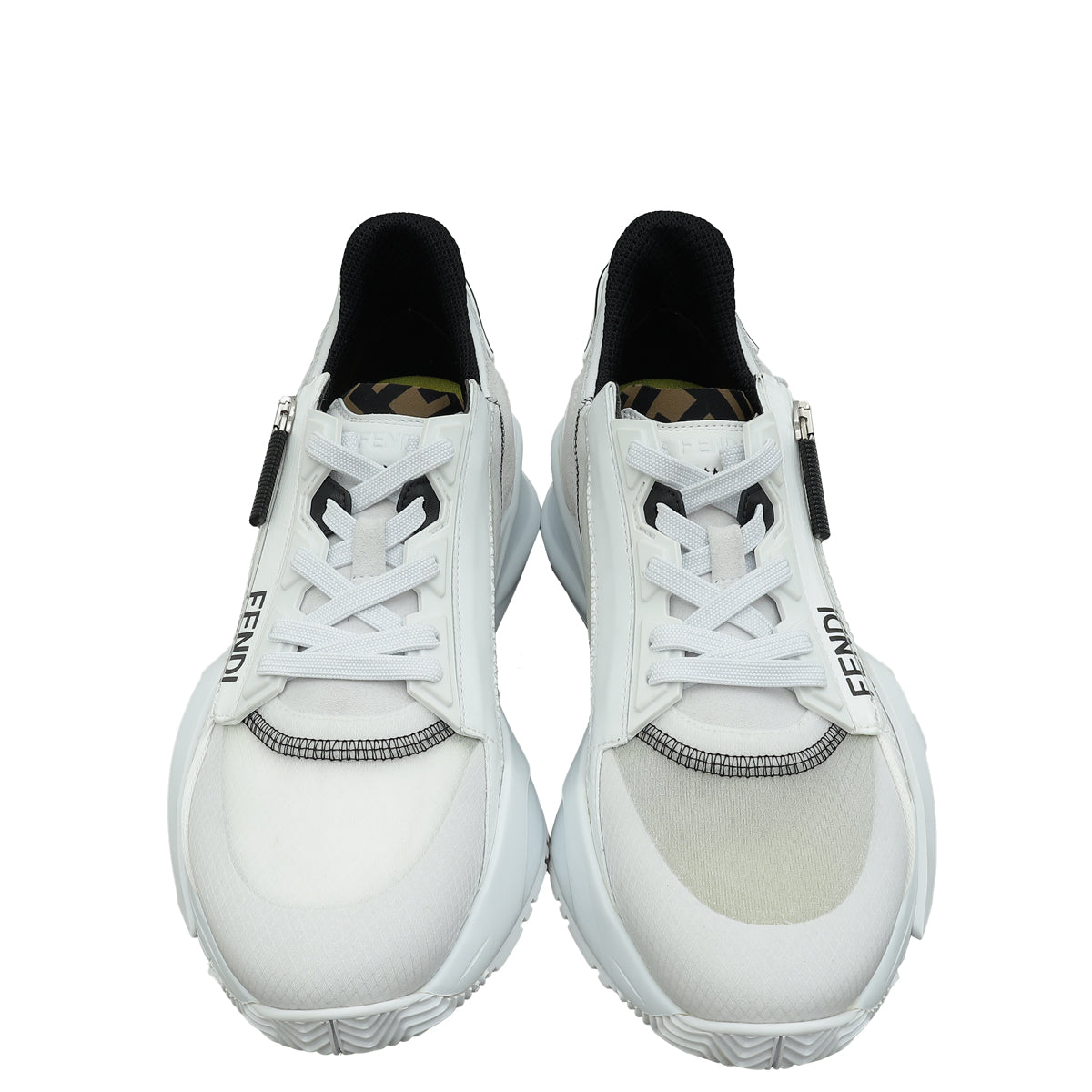 Fendi White Flow Sneakers 39