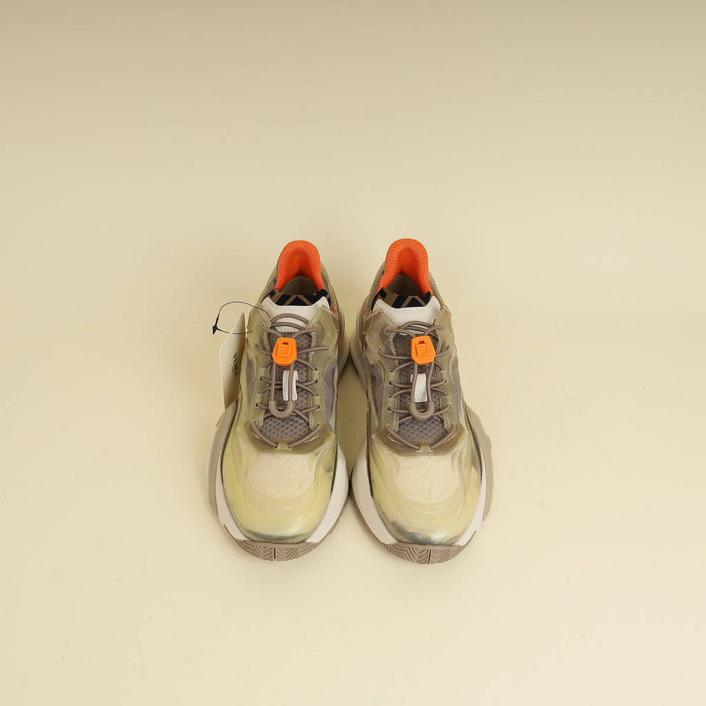 Fendi Beige Flow Low Top Sneakers 6