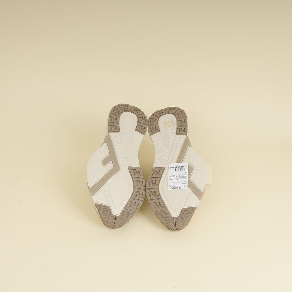 Fendi Beige Flow Low Top Sneakers 6